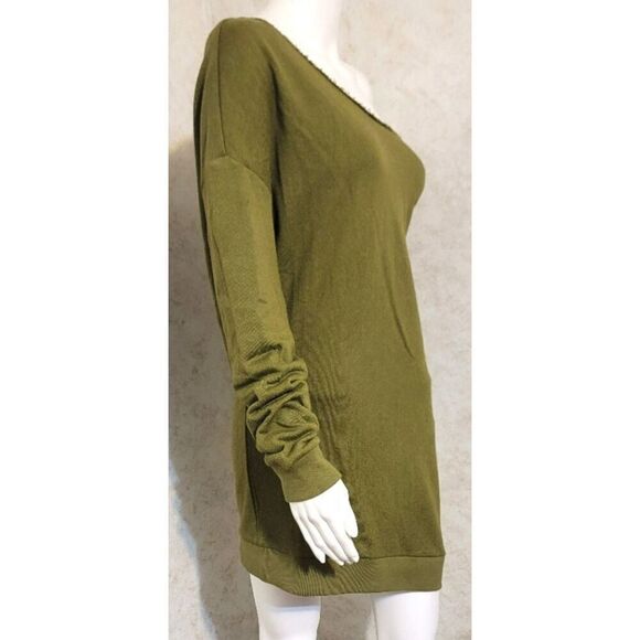 NWT - n: Philanthropy Lucia Sweatshirt Dress in Olive - Size S - Picture 4 of 10